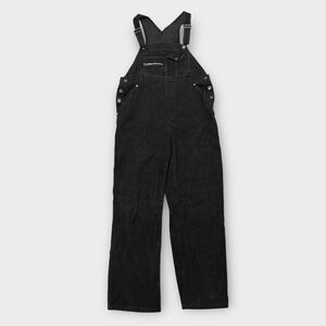 Canyon River Blues Mens Black Corduroy Overalls Vintage 90s Baggy Workwear Large